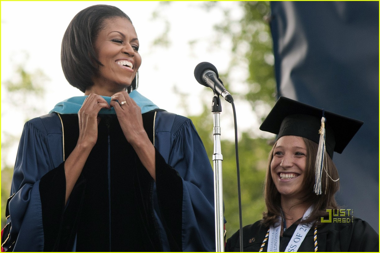 Michelle obama college speech picture