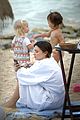miranda kerr shirtless orlando bloom beach vacation with flynn 26