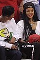 rihanna melissa forde cheer on clippers 04