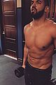 drake shirtless working out 01
