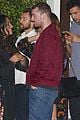 sam smith laughs with friends post dinner 01