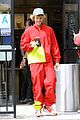justin bieber red jacket pants 27