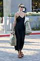 rosie huntington whiteley dons silk dress while grocery shopping 05