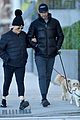 hugh jackman deborra lee furness matching outfits while walking dogs 03