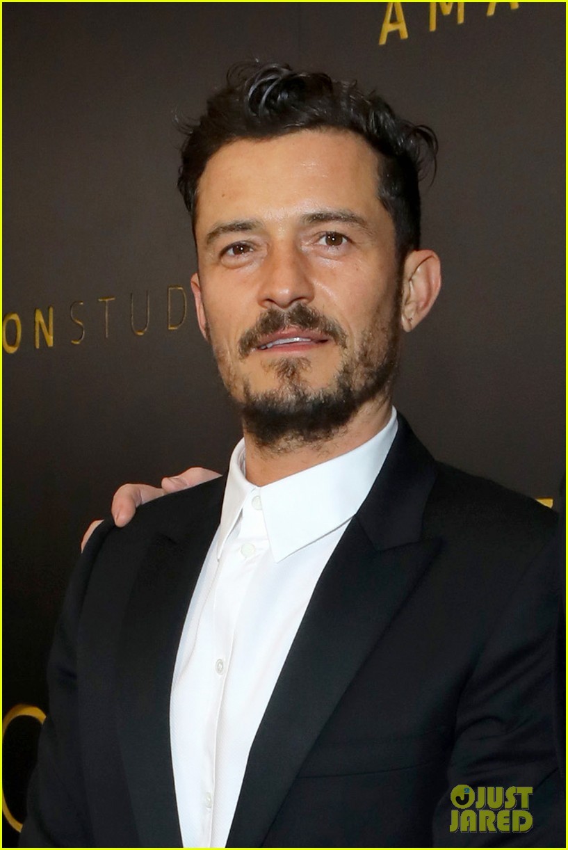 Orlando Bloom Jon Hamm Look Handsome At Amazon S Golden Globes