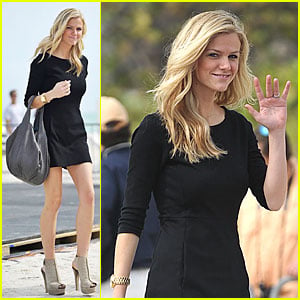 Sports Illustrated model Brooklyn Decker poses at The 