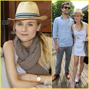Diane Kruger: French Open with Joshua Jackson!