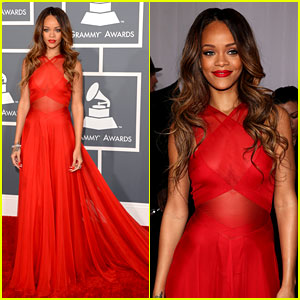 Rihanna Red Dress Grammys 2013 2025