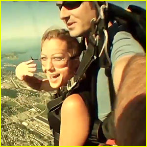 Colbie Caillat Goes Skydiving to 'Live It Up' - Watch Lyric Video Now!