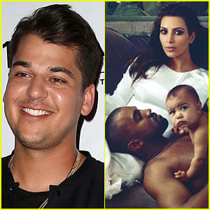 Rob Kardashian Raves About Niece North West with New Pic!