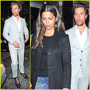 Matthew McConaughey Makes Time For Dinner Date with Wife Camila Alves