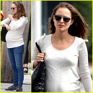 Pregnant Natalie Portman Gets In Some Pampering Time