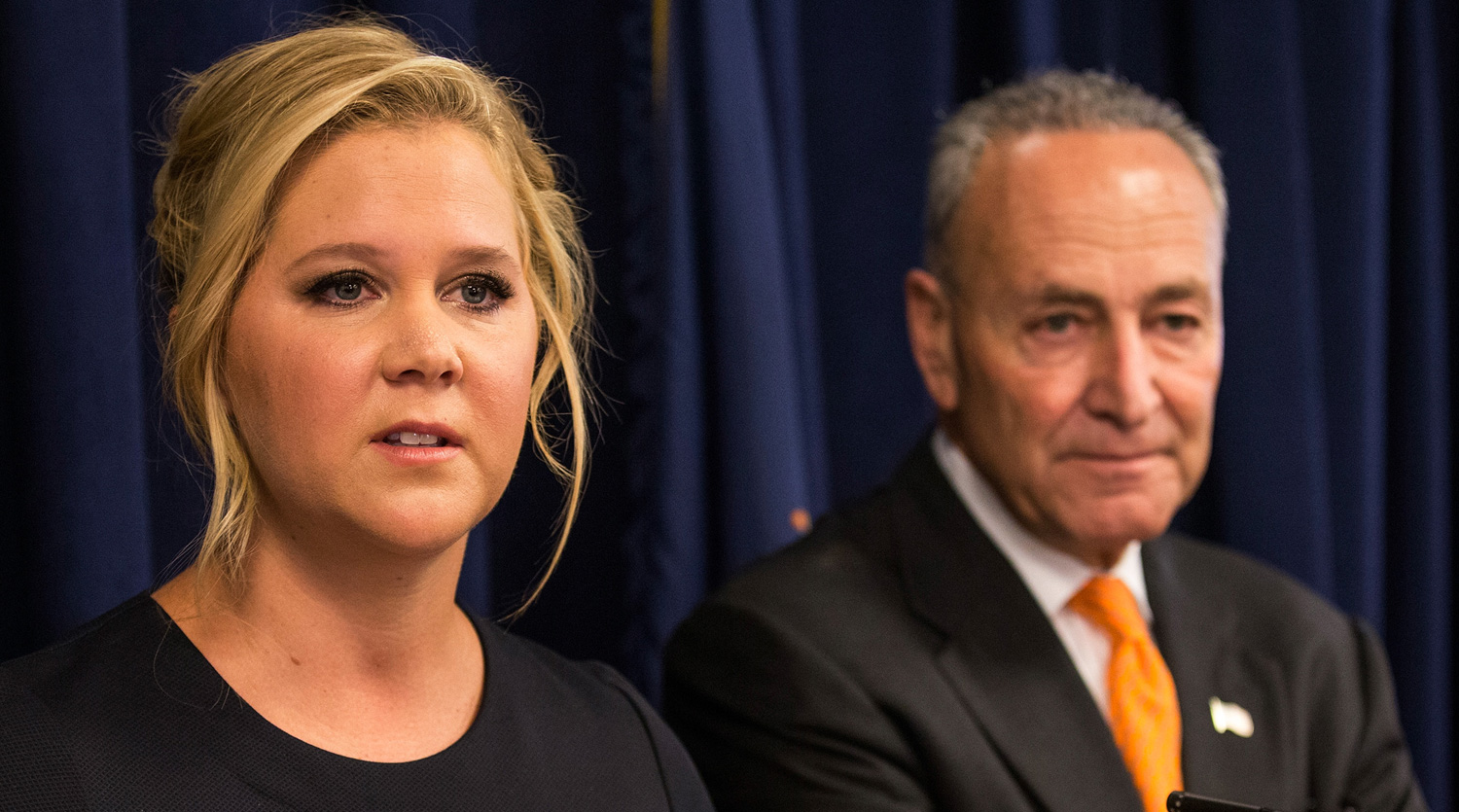Amy Schumer Defends Cousin Chuck Schumer While Slamming Trump