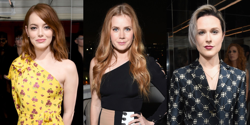 Emma Stone, Amy Adams, & Evan Rachel Wood Step Out for W Mag's Best Performances Party