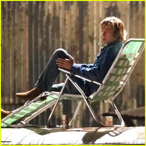 Brad Pitt Films on Top of an RV for 'Once Upon a Time in Hollywood'!