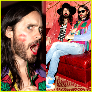 Jared Leto Tries on Gucci